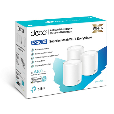 Беспроводная MESH-система TP-Link Deco X50 (DECO X50(3-PACK)V1.0-1.20)