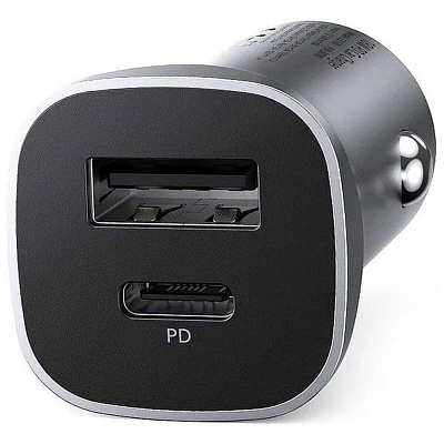 Автомобильное ЗУ Ugreen CD130 USB-C PD+USB-A QC 24W Fast Car Charger, 30780 (30780)