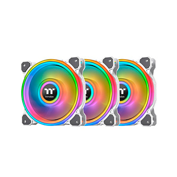 Кулер для компьютерного корпуса Thermaltake Riing Quad 12 RGB White (3-Fan Pack) (CL-F100-PL12SW-A)