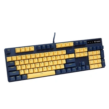 Клавиатура Rapoo V500Pro, Gaming, Yellow-Blue, USB, Backlight (19859/12280)