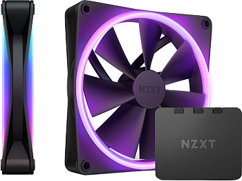 Комплект кулеров для компьютерного корпуса NZXT F140 RGB DUO Black 2в1 (RF-D14DF-B1)