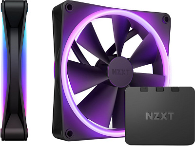 Комплект кулеров для компьютерного корпуса NZXT F140 RGB DUO Black 2в1 (RF-D14DF-B1)