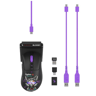 Мышь беспроводная Bloody R73 Ultra Duo Cypher Ghost (R73 Ultra Duo Cypher Ghost)