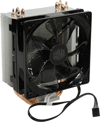 Вентилятор для CPU CoolerMaster Hyper 212 LED Intel&AMD 4-pin(PWM) 600-1600RPM 31dBA(Max) LGA1151/1150/1155/2066/2011-v3/2011/AM4/AM3+/AM2+ RR-212L-16PR-R1 (RR-212L-16PR-R1)