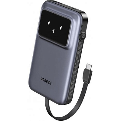 Портативный внешний аккумулятор Ugreen PB511, 10000 mAh, Black (35603B)