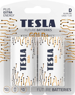 Батарейки TESLA BATTERIES GOLD+ D 2 PCS (GOLD+ D 2 PCS)