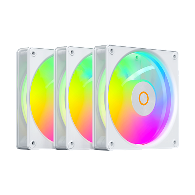 Вентилятор для корпуса Ocypus Gamma F12 Elite WH ARGB 3-IN-1, Белый (Gamma-F12-WH3AM00E-GL)