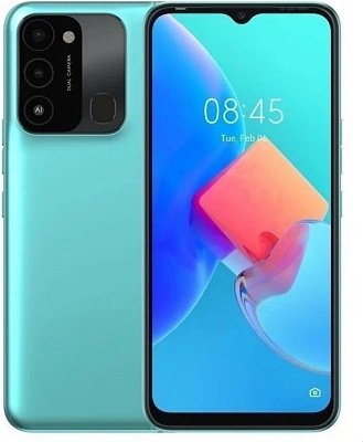 Смартфон Tecno Spark 8C, T606 4/128GB (KG5K/TURQUOISE CYAN)