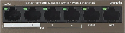 PoE-коммутатор Tenda TEF1106P-4-63W (TEF1106P-4-63W)