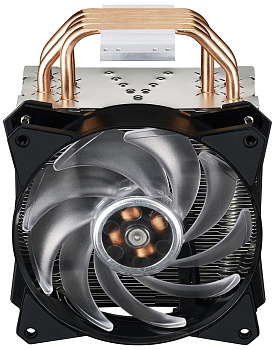 Вентилятор для CPU CoolerMaster MasterAir MA410P Intel&AMD RGB 4-pin(PWM) 650-2000RPM 30dBA(Max) LGA1151/1150/1155/2066/2011-v3/2011/AM4/AM3+/FM2+ MAP-T4PN-220PC-R1 (MAP-T4PN-220PC-R1)