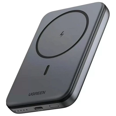 Мобильный аккумулятор  Power Bank UGREEN Mag-Safe, 10000mAh, 20W, черный, PB561 (25919)