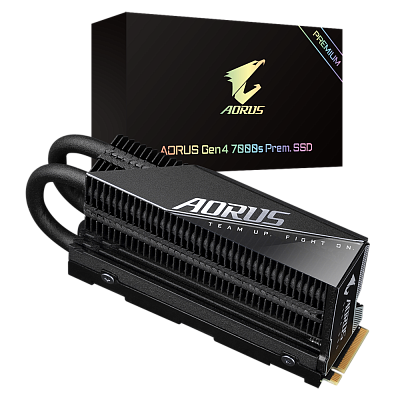 Твердотельный накопитель SSD Gigabyte AORUS Gen4 7000s Prem. SSD 1TB (GP-AG70S1TB-P)