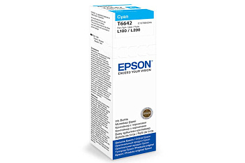Водорастворимые чернила для принтера Epson C13T66424A Cyan  (C13T66424A)