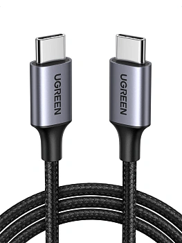 Кабель Ugreen US261, USB-C to to USB-C, 2m - Gray Black (50152)