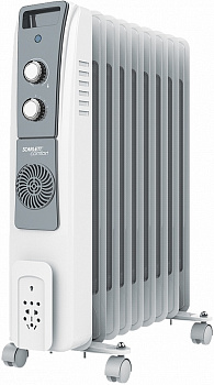 Обогреватель Scarlett SC 51.2409 S5, 2400 Вт, масляный, White (SC 51.2409 S5)