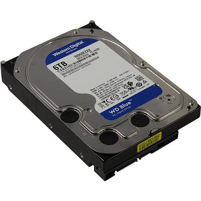  Жесткий диск HDD 6Tb Western Digital Blue SATA 6Gb/s (WD60EZAX)