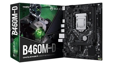 Материнская плата Socket1200, MATX, iB460 (HDMI, DP) MaxSun Challenger B460M-D, 2DDR4, PCIx16, PCIx1 (MS-Challenger B460M-D)