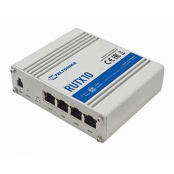 Маршрутизатор TELTONIKA RUTX10 Ethernet (RUTX10000000) Маршрутизатор TELTONIKA RUTX10 Ethernet (RUTX10000000)