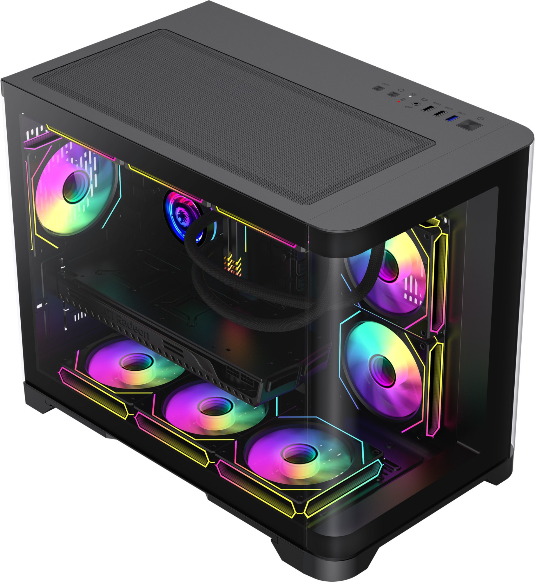 Компьютерный корпус Gamemax HYPE-M - Black (9101-0000R0185)