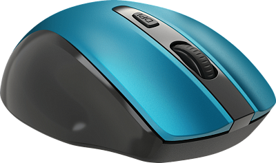 Мышь беспроводная Defender Prime MB-053 бирюзовый (52054)