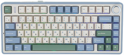 Клавиатура AULA F75, Gray Wood V3 (F75 Light Purple+Beige+Light Green)