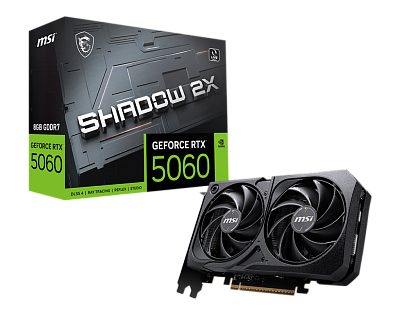 Видеокарта MSI GeForce RTX 5060 8G SHADOW 2X  (G5060-8S2)