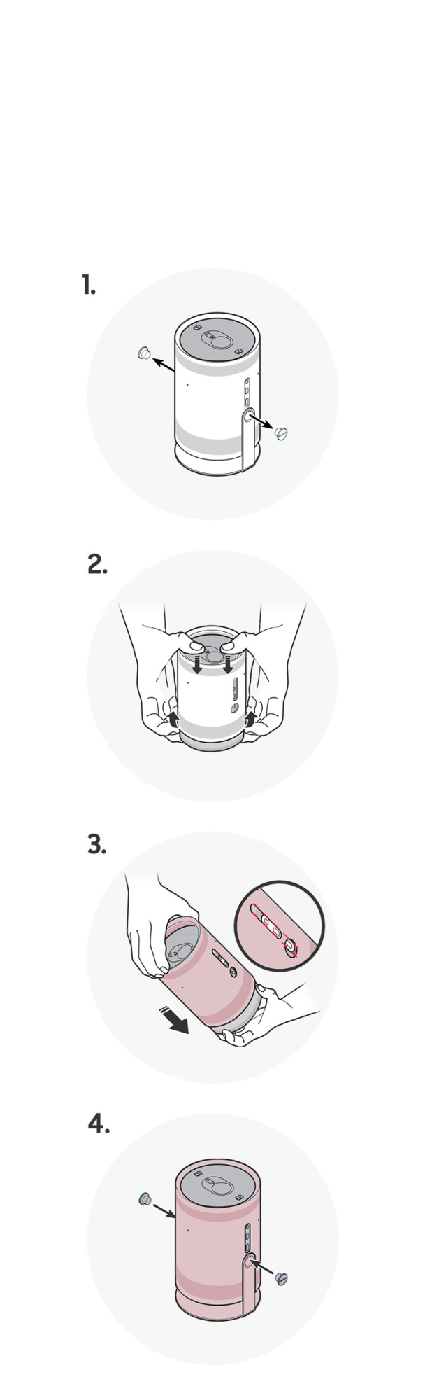 Цветной чехол для проектора The Freestyle PINK (VG-SCLB00PS/XL)