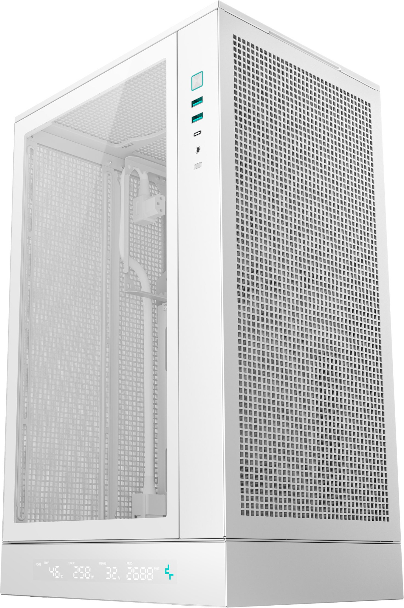 Компьютерный корпус Deepcool CH270 DIGITAL WH (R-CH270-WHNDM0-G-1)
