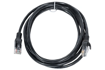 Патч-корд UTP Cablexpert, кат. 5e, 2м, чёрный (PP10-2M/BK)