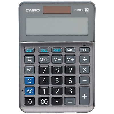 Калькулятор настольный CASIO MS-100FM-WA-EP (MS-100FM-WA-EP)