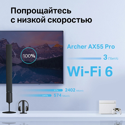 Маршрутизатор беспроводной Tp-Link Archer AX55 Pro  (Archer AX55 Pro)