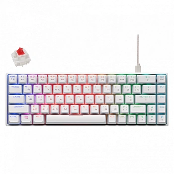 Клавиатура 2E Gaming KG380 RGB, Blue switch, Usb, White (2E-KG380UWT-BL)
