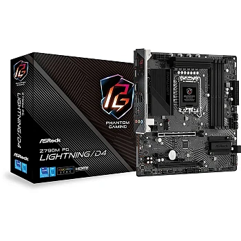 Материнская плата ASRock Z790M PG Lightning/D4, iZ790,S1700,mATX (90-MXBJW0-A0UAYZ)