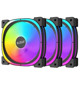 Комплект вентиляторов PCCOOLER EF120 ARGB BK 3 IN 1 (EF120 ARGB BK 3 IN 1)