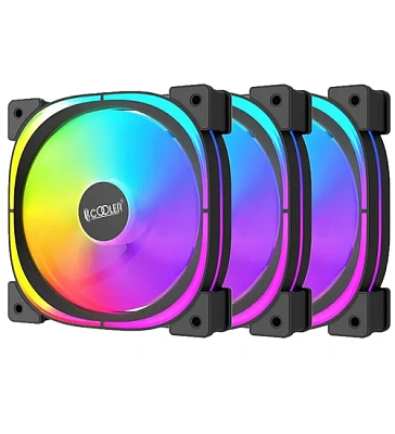 Комплект вентиляторов PCCOOLER EF120 ARGB BK 3 IN 1 (EF120 ARGB BK 3 IN 1)