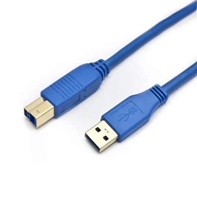 Кабель Manhattan USB 3.0, A(M)/B(M), 2 м, синий 322430 (322430)