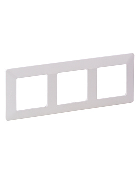 Рамка LEGRAND DIY VALENA Life на 3 поста белая  (754003) Рамка LEGRAND DIY VALENA Life на 3 поста белая  (754003)