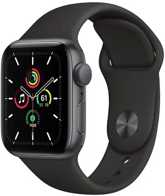 Смарт-часы Apple Watch SE, 44mm, Space Gray-Midnight (MKQ63GK)
