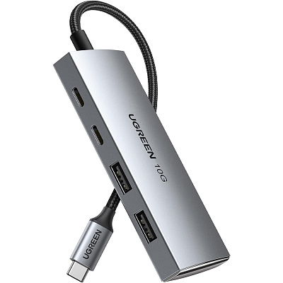 Хаб UGREEN CM480 30758 USB-C To 2xUSB-A + 2xUSB-C 10Gbps (30758)