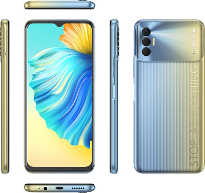 Смартфон Tecno Spark 8P, 4/128GB - Tahiti Gold (KG7N/128GB/TAHITI GOLD)