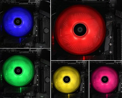 Кулер ID-Cooling DK-03A RGB PWM, FM1/FM2+/AM2+/AM3+/AM4, 100W,12cm,4pin,500-1800rpm,61.5CFM,25.6dB (ID-CPU-DK-03A-RGB-PWM)
