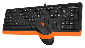 Клавиатура A4Tech Fstyler F1010, Orange, USB + мышь (F1010 ORANGE)