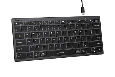Клавиатура A4Tech Fstyler FX61, Grey, (FX61/GREY/WHITE BACKLIT)