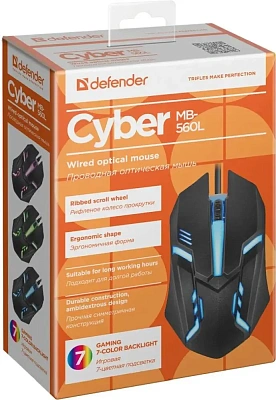 Мышь проводная Defender Cyber MB-560L&nbsp; (52560)