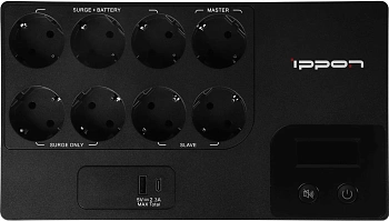 Источник бесперебойного питания Ippon Kirpich 1050, 1050 ВA, 600 Вт (2003038)