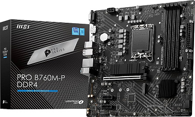 Материнская плата MSI PRO B760M-P, iB760,S1700,mATX (PRO B760M-P)