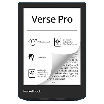 Электронная книга PocketBook PB634-A-CIS лазурный (PB634-A-CIS)