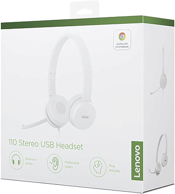 Наушники Lenovo 110 Stereo USB Headphones (GXD1E71385)