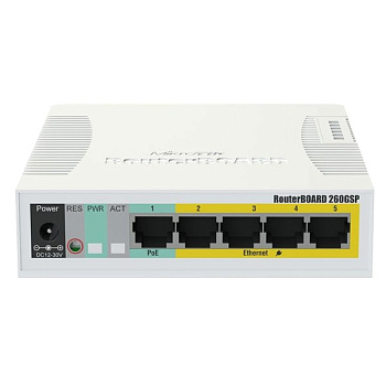 Свитч 5 port 10/100/1000 Mbit, MikroTik (RB260GSP)