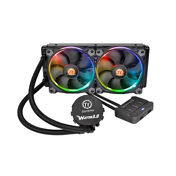 Кулер с водяным охлаждением Thermaltake Water 3.0 Riing RGB 240 (CL-W107-PL12SW-A)